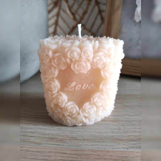 La Bougie Coeur Love - Fleur de Cerisier 135g