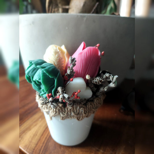 Bouquet de fleurs Pot - Cèdre 625g