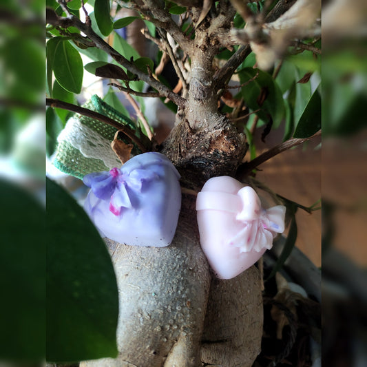 Lot de deux cœurs - Cèdre 60g